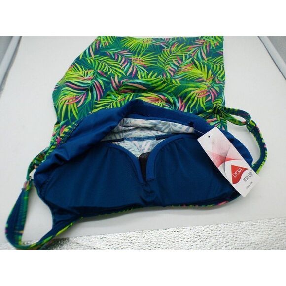 Women's Lands' End Bust Minimizer UPF 50 Squareneck Underwire Tankini Top, Sz. 4 - Picture 10 of 10